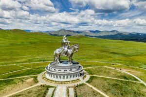 Genghis Khan Monument at Zonjin Boldog Mongolia